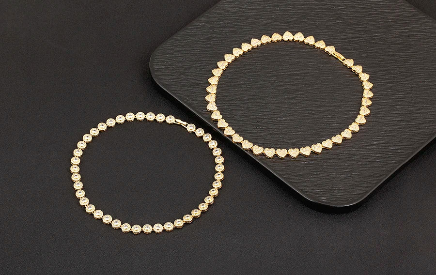 Heart - Round shaped Zircon Necklace