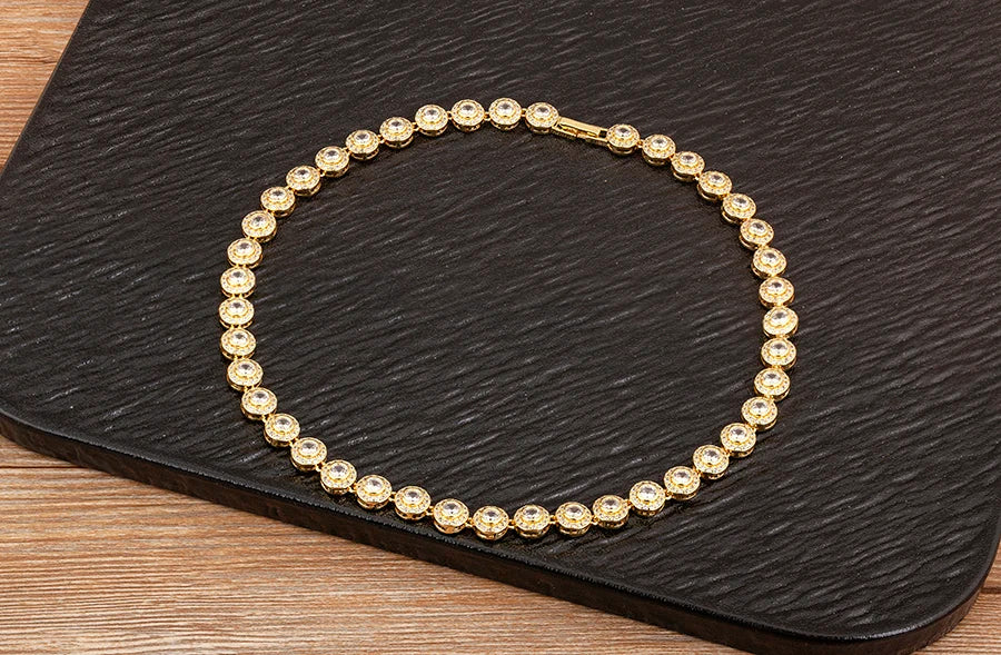 Heart - Round shaped Zircon Necklace