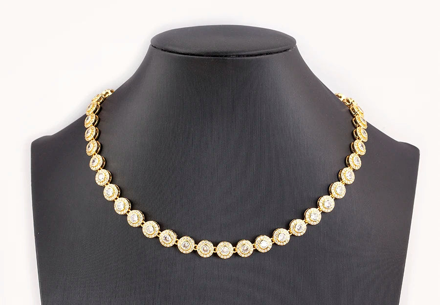 Heart - Round shaped Zircon Necklace