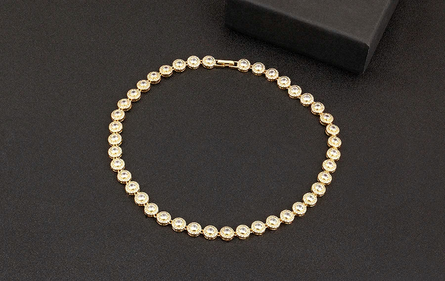 Heart - Round shaped Zircon Necklace