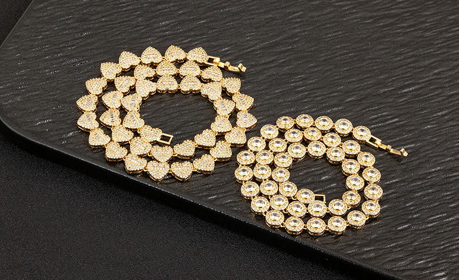 Heart - Round shaped Zircon Necklace