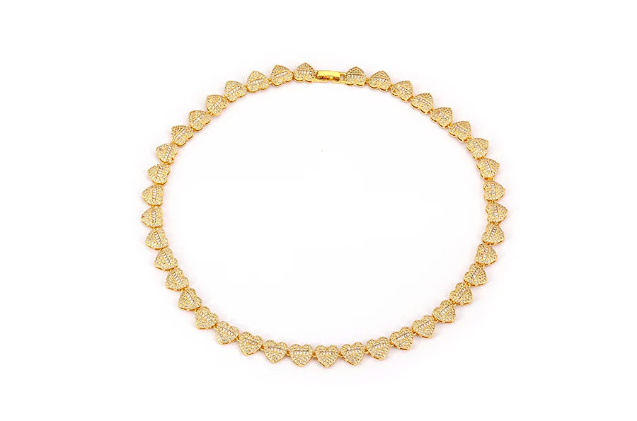 Heart - Round shaped Zircon Necklace